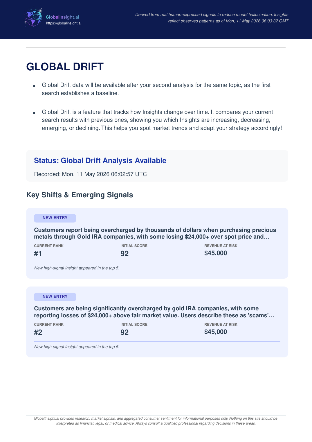 Global Insights sample report page 11